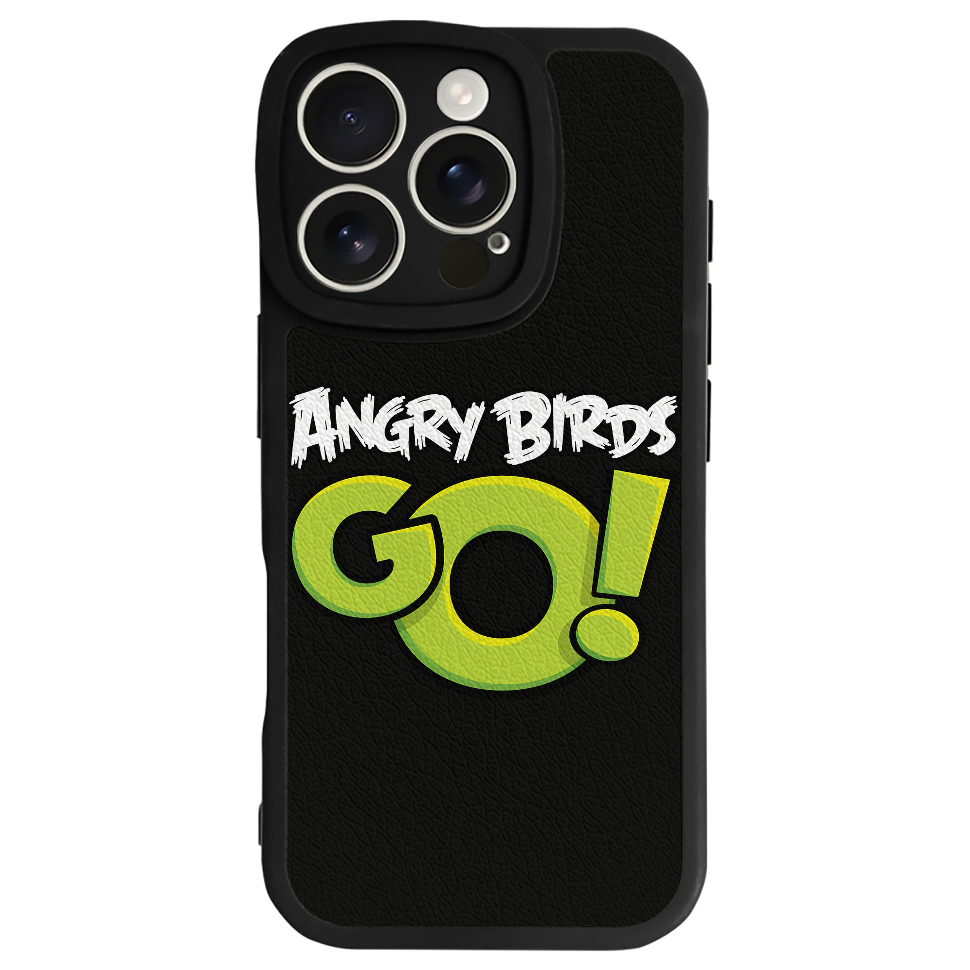 （画像用） Angry Birds アングリーバード 【iPhone 16シリーズ対応】シリコンスマホケース（レザー調） 材質：シリコン